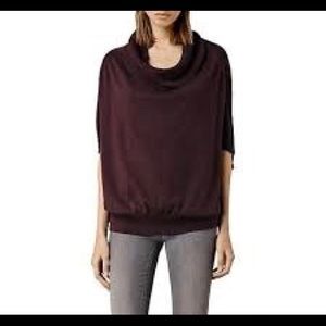 All Saints Elis Cowl - Burgundy